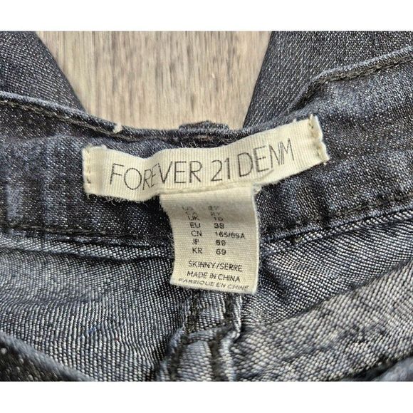 (3/$35) Forever 21 Womens Size 27 Pockets Denim Blue Jeans - Picture 4 of 11